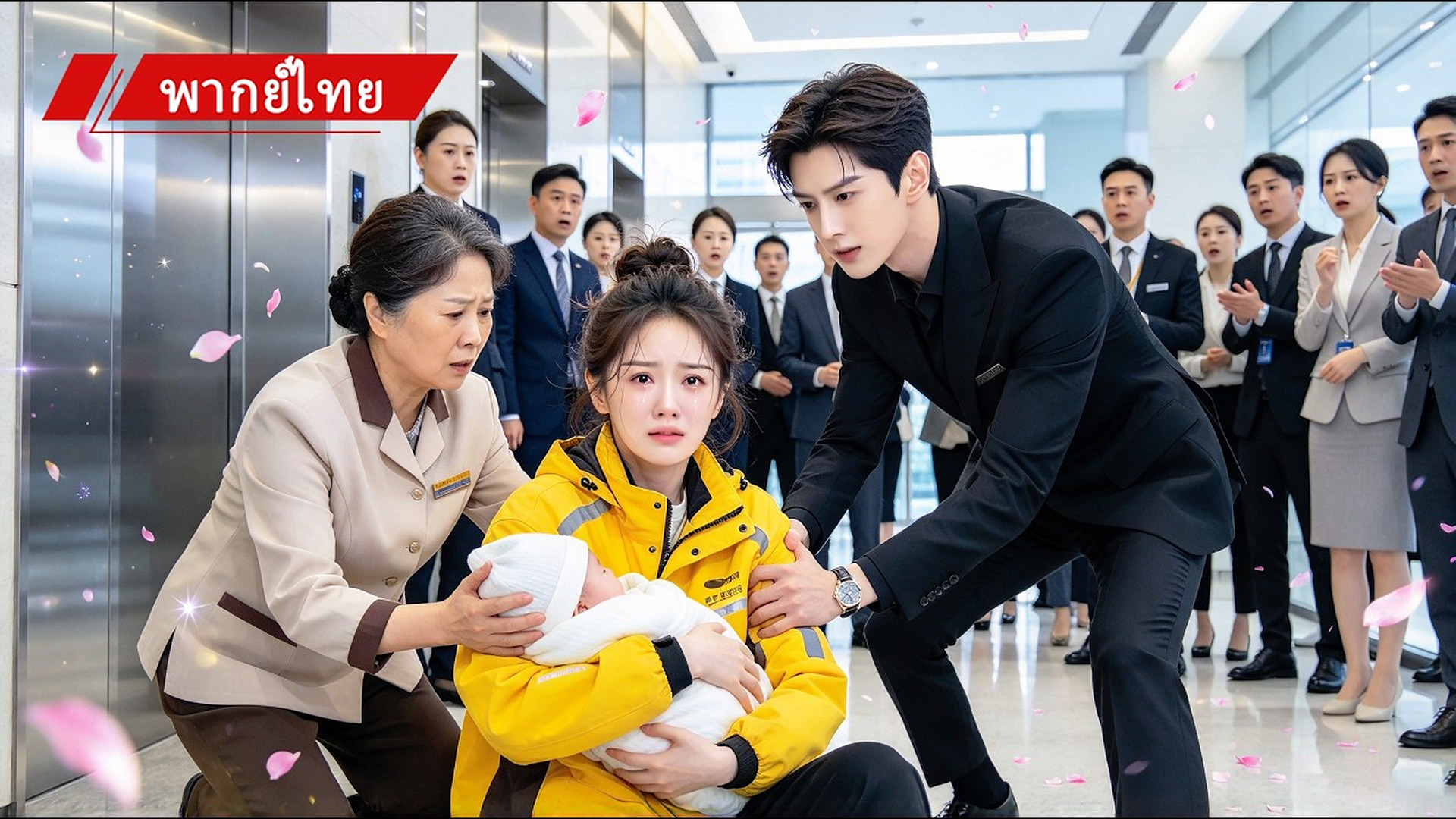 u2010464สาวส่งอาหารจนคลอดลูกในลิฟต์ ผลตรวจ DNA เผยพ่อของเด็กคือ CEO ผู้ตามใจเธอสุดๆ!😍